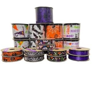 Halloween Crafter’s Square Large Lot of 19 Ribbon NWT